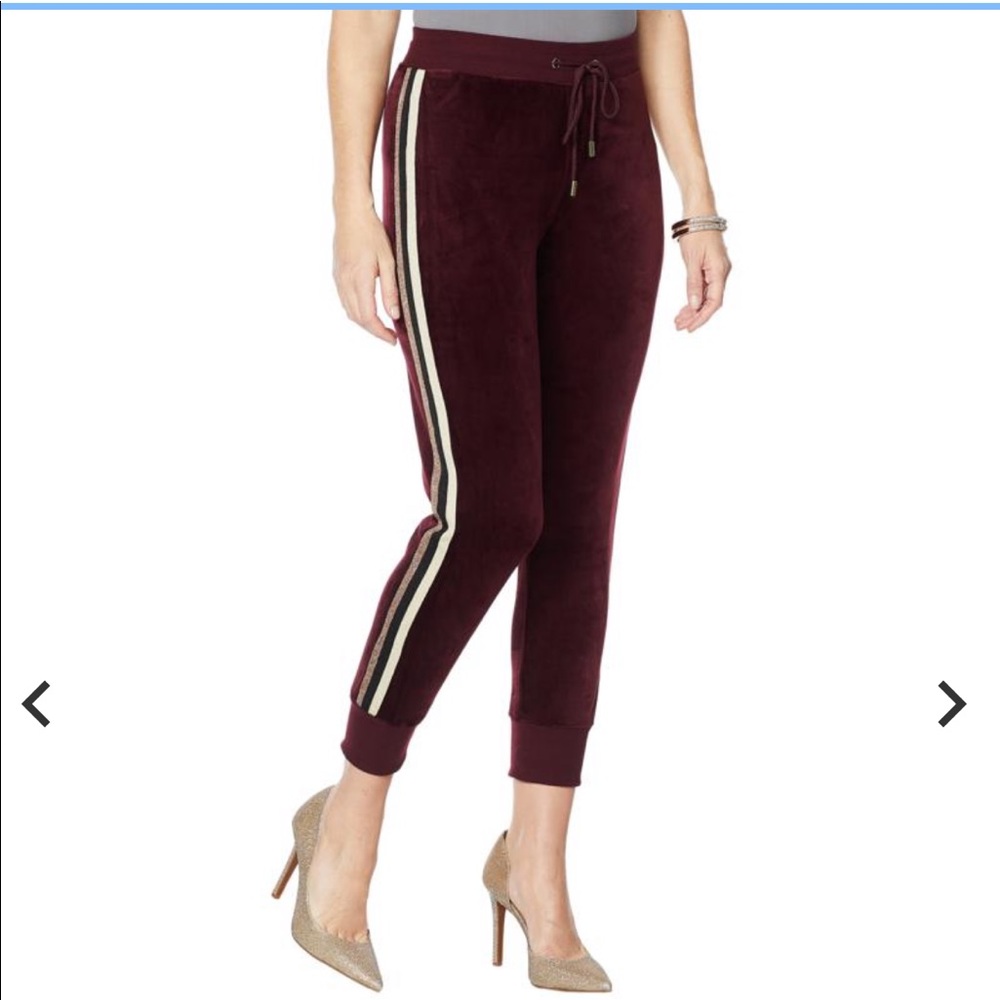 Velvet joggers